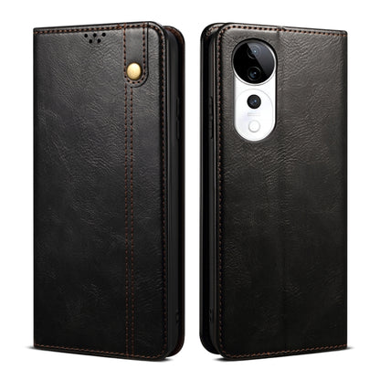 Oil Wax Crazy Horse Texture Leather Phone Case