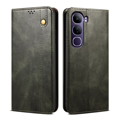 Oil Wax Crazy Horse Texture Leather Phone Case, For vivo V40 Lite 4G IDN / 5G IDN, For vivo V40e 5G India / iQOO Z9s 5G, For vivo S19 Pro, For vivo S19, For vivo X100 Ultra, For vivo Y38 5G Global