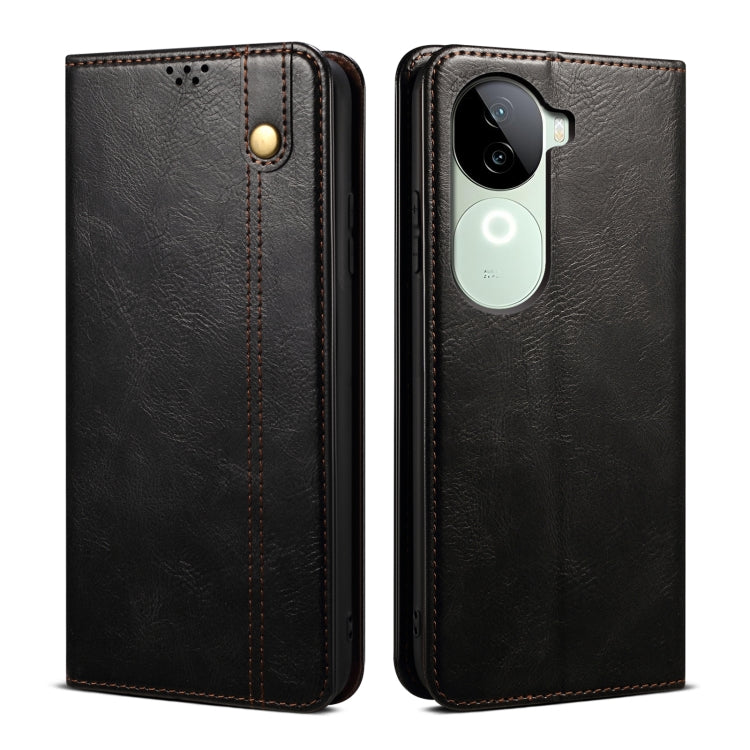 Oil Wax Crazy Horse Texture Leather Phone Case, For vivo V40 Lite 4G IDN / 5G IDN, For vivo V40e 5G India / iQOO Z9s 5G, For vivo S19 Pro, For vivo S19, For vivo X100 Ultra, For vivo Y38 5G Global