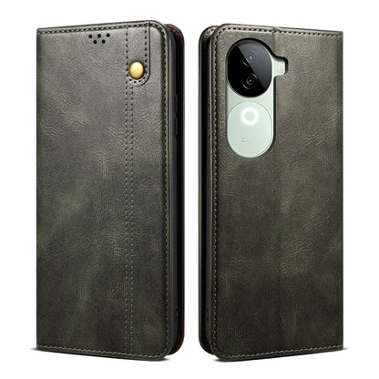 Oil Wax Crazy Horse Texture Leather Phone Case
