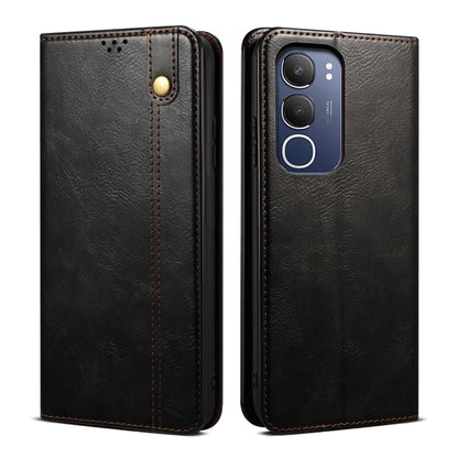 Oil Wax Crazy Horse Texture Leather Phone Case