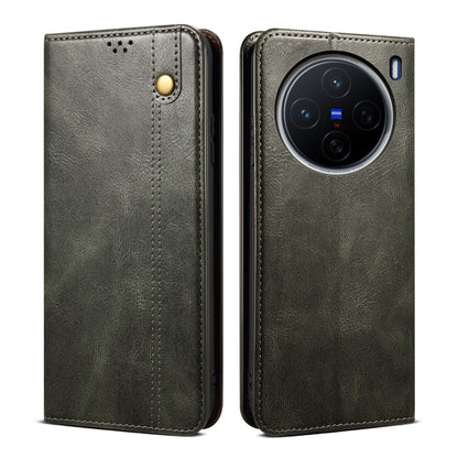 Oil Wax Crazy Horse Texture Leather Phone Case