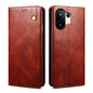 Oil Wax Crazy Horse Texture Leather Phone Case