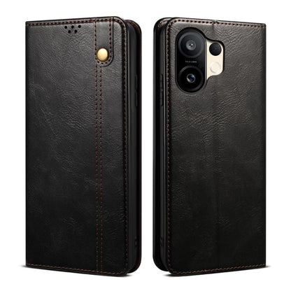 Oil Wax Crazy Horse Texture Leather Phone Case