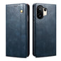 Oil Wax Crazy Horse Texture Leather Phone Case