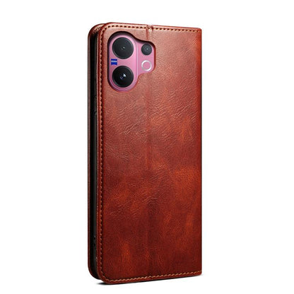 Oil Wax Crazy Horse Texture Leather Phone Case
