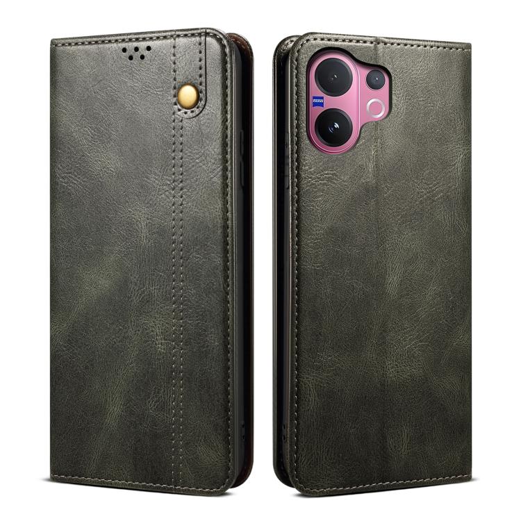 Oil Wax Crazy Horse Texture Leather Phone Case, For vivo X300 Pro, For vivo X300, For vivo V60 5G, For vivo S30 Pro mini, For vivo X200 Ultra, For vivo V50
