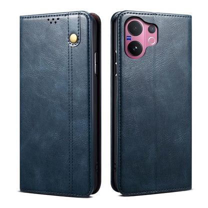 Oil Wax Crazy Horse Texture Leather Phone Case