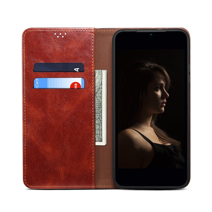 Oil Wax Crazy Horse Texture Leather Phone Case