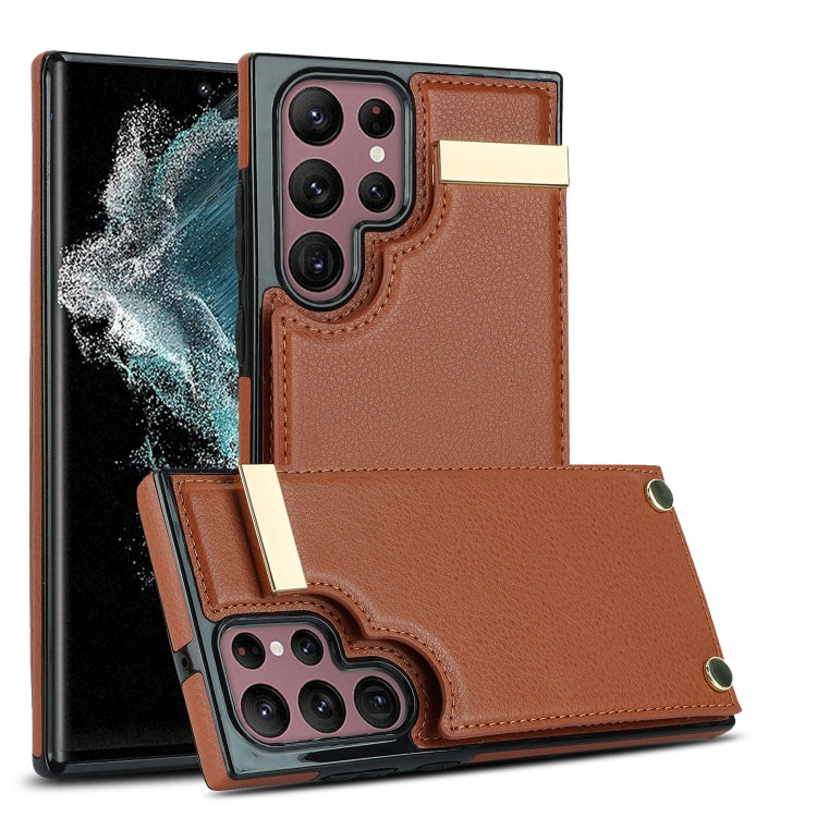 Metal Buckle Card Slots Phone Case