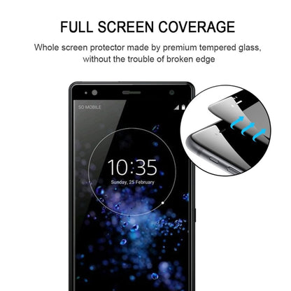 3D Curved Edge Full Screen Tempered Glass Film, For Sony Xperia XZ2, For Sony Xperia XZ2 Compact
