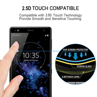 3D Curved Edge Full Screen Tempered Glass Film, For Sony Xperia XZ2, For Sony Xperia XZ2 Compact