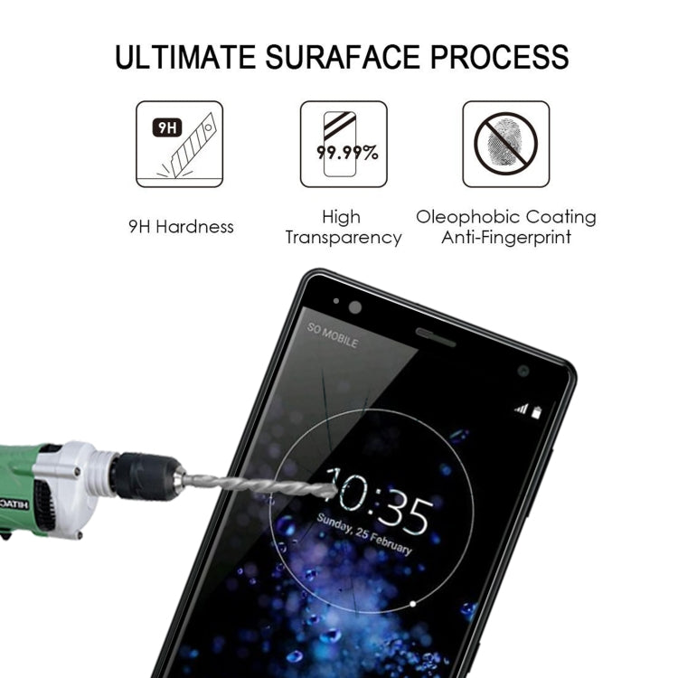 3D Curved Edge Full Screen Tempered Glass Film, For Sony Xperia XZ2, For Sony Xperia XZ2 Compact
