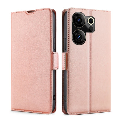 Ultra-thin Voltage Side Buckle Horizontal Flip Leather Phone Case