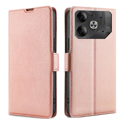 Ultra-thin Voltage Side Buckle Horizontal Flip Leather Phone Case