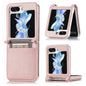 Litchi Texture PU Card Fold Back Phone Case, For Samsung Galaxy Z Flip5