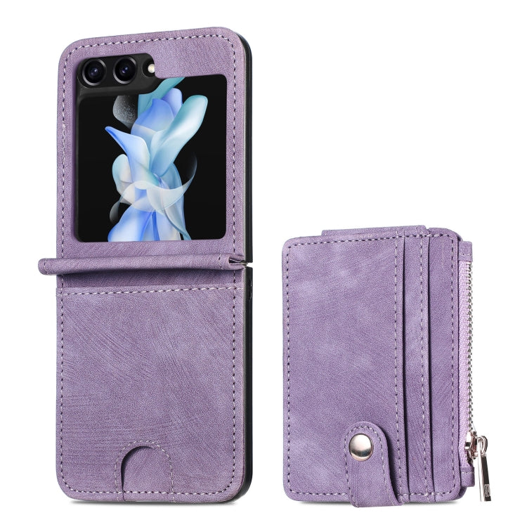 Skin-feel PU Zipper Wallet Phone Case