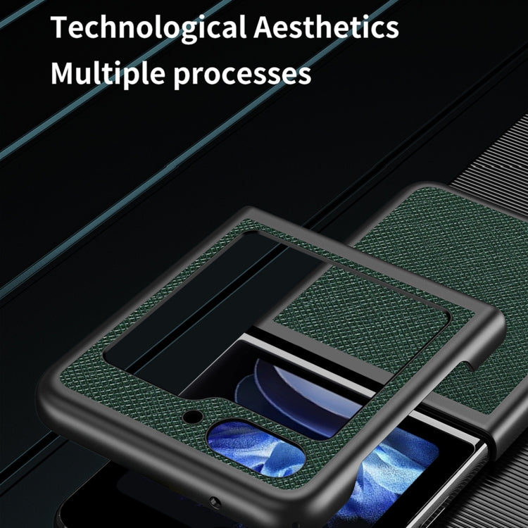 Cross Texture All Inclusive Shockproof Protective Phone Case, For Samsung Galaxy Z Flip5