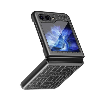 Crocodile Texture Leather Folding Protective Phone Case, For Samsung Galaxy Z Flip5