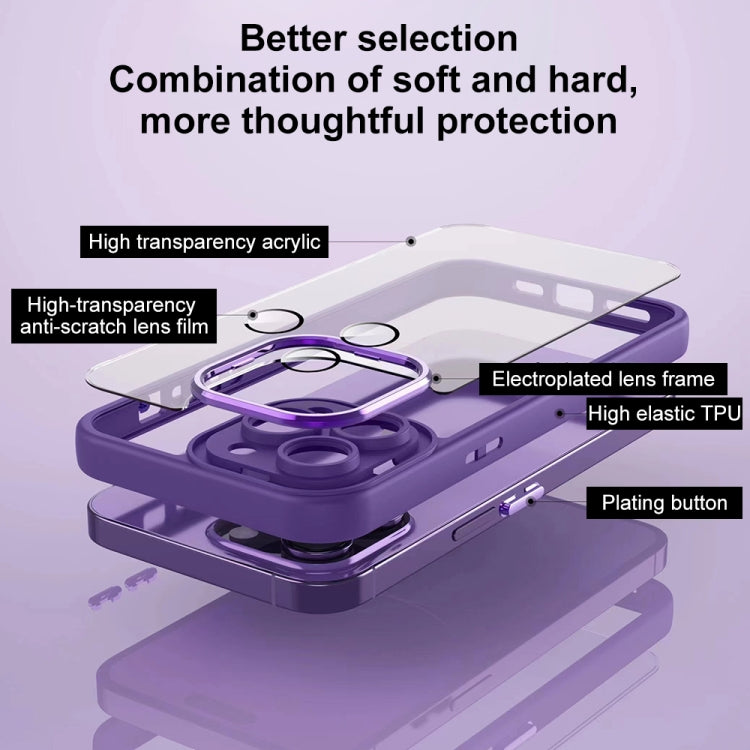 All-inclusive TPU Edge Acrylic Back Phone Case with Lens Film