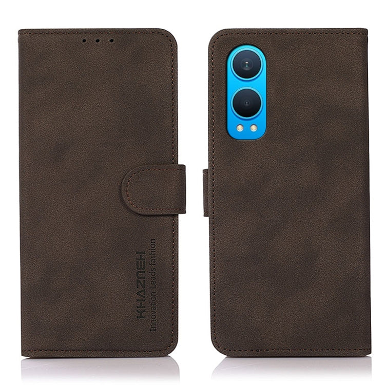 KHAZNEH Matte Texture Leather Phone Case, For OnePlus Nord CE5, For OnePlus 13R Global, For OnePlus 13, For OnePlus Nord 4, For OnePlus Nord CE4 Lite, For OnePlus Nord 4E Global
