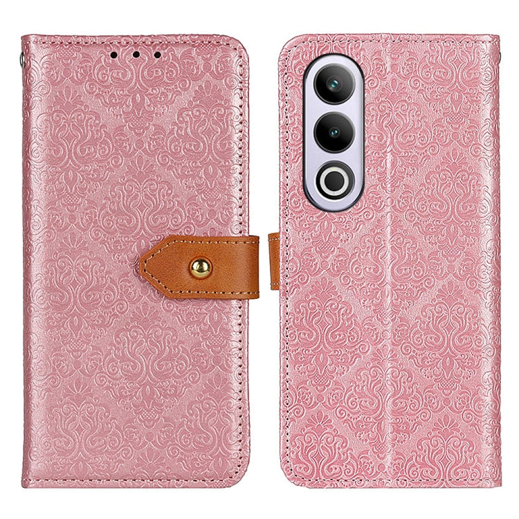 European Floral Embossed Flip Leather Phone Case, For OnePlus Nord 4, For OnePlus Nord CE4 Lite, For OnePlus Nord CE4 5G / K12 5G, For OnePlus 12R/Ace 3, For OnePlus 12, For OnePlus Ace 2 Pro, For OnePlus Nord 3 / Ace 2V