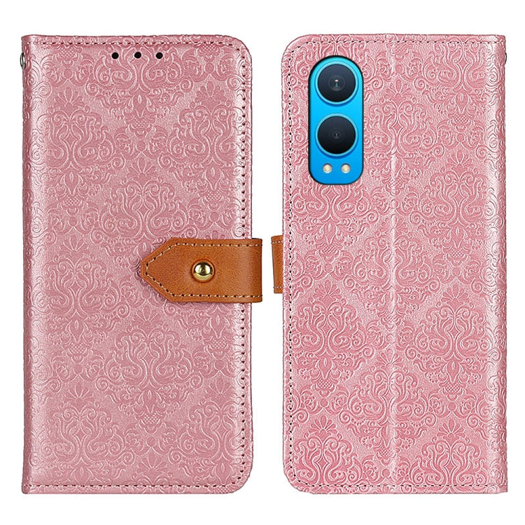 European Floral Embossed Flip Leather Phone Case, For OnePlus Nord 4, For OnePlus Nord CE4 Lite, For OnePlus Nord CE4 5G / K12 5G, For OnePlus 12R/Ace 3, For OnePlus 12, For OnePlus Ace 2 Pro, For OnePlus Nord 3 / Ace 2V