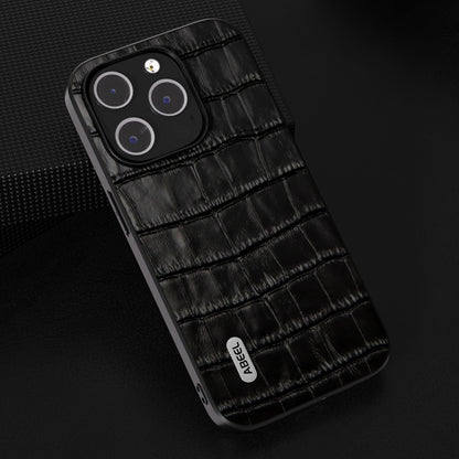 ABEEL Crocodile Texture Genuine Leather Phone Case