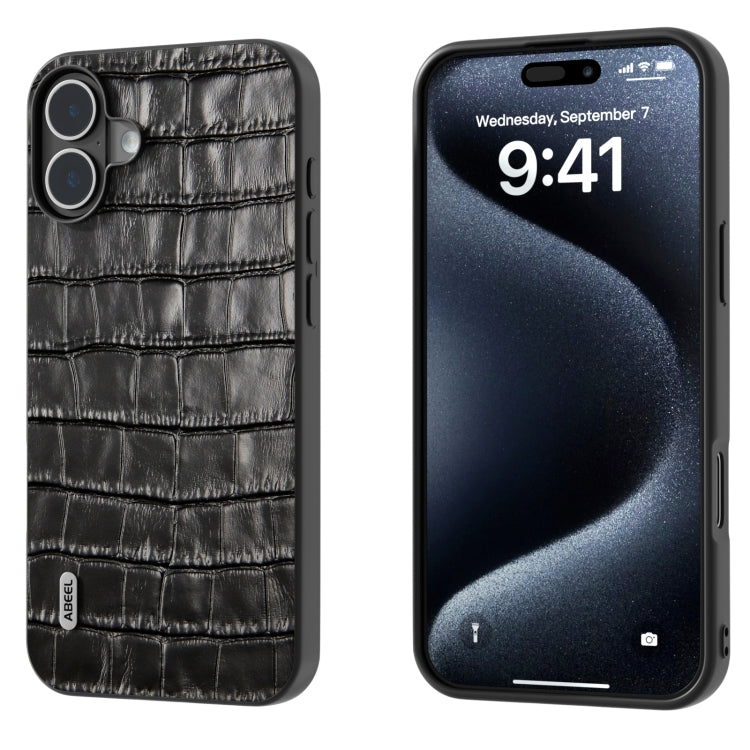 ABEEL Crocodile Texture Genuine Leather Phone Case