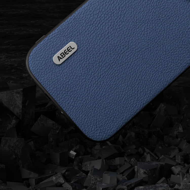 ABEEL Genuine Leather + PC Litchi Texture Phone Case