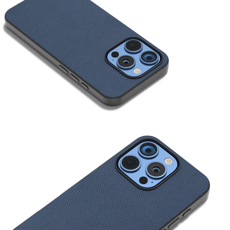 ABEEL Genuine Leather + PC Litchi Texture Phone Case