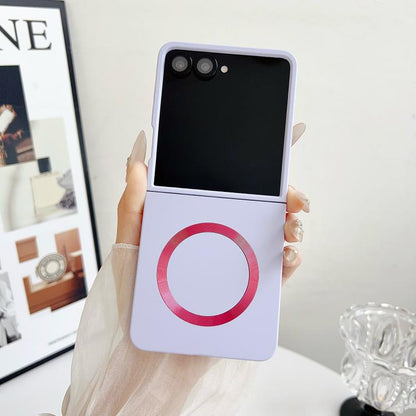 Skin Feel Magsafe Magnetic Shockproof PC Phone Case, For Samsung Galaxy Z Flip7 5G, For Samsung Galaxy Z Fold6