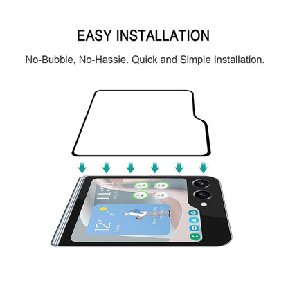 External Small Screen Full Glue Full Cover Screen Protector Tempered Glass Film, For Samsung Galaxy Z Flip5 (1 PC)