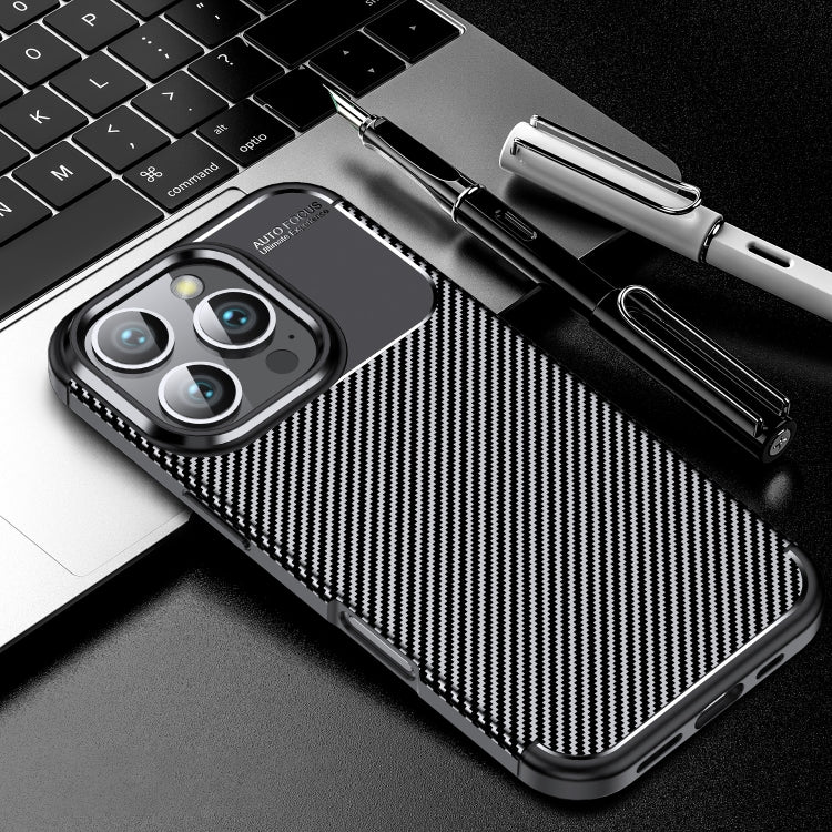 Carbon Fiber Texture Shockproof TPU Phone Case