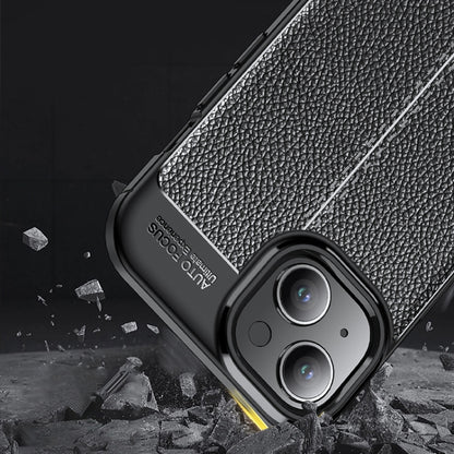 Litchi Texture Shockproof TPU Phone Case, For iPhone 15
