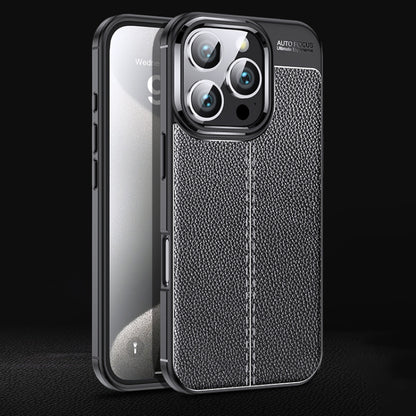 Litchi Texture Shockproof TPU Phone Case, For iPhone 16e / 17e, For iPhone 17 Pro Max, For iPhone 17 Pro, For iPhone 17, For iPhone Air, For iPhone 16 Pro Max, For iPhone 16 Pro, For iPhone 16 Plus, For iPhone 16, For iPhone 15 Pro Max, For iPhone 15 P...