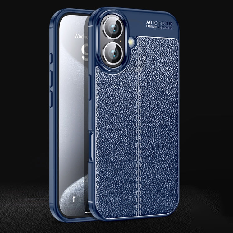 Litchi Texture Shockproof TPU Phone Case, For iPhone 16e / 17e, For iPhone 17 Pro Max, For iPhone 17 Pro, For iPhone 17, For iPhone Air, For iPhone 16 Pro Max, For iPhone 16 Pro, For iPhone 16 Plus, For iPhone 16, For iPhone 15 Pro Max, For iPhone 15 P...