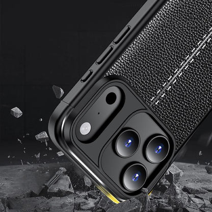 Litchi Texture Shockproof TPU Phone Case, For iPhone 17 Pro Max, For iPhone 17 Pro, For iPhone 17, For iPhone Air, iPhone 16e, For iPhone 16 Pro Max, For iPhone 16 Pro, For iPhone 16 Plus, For iPhone 16, For iPhone 15 Pro Max, For iPhone 15 Pro��������...