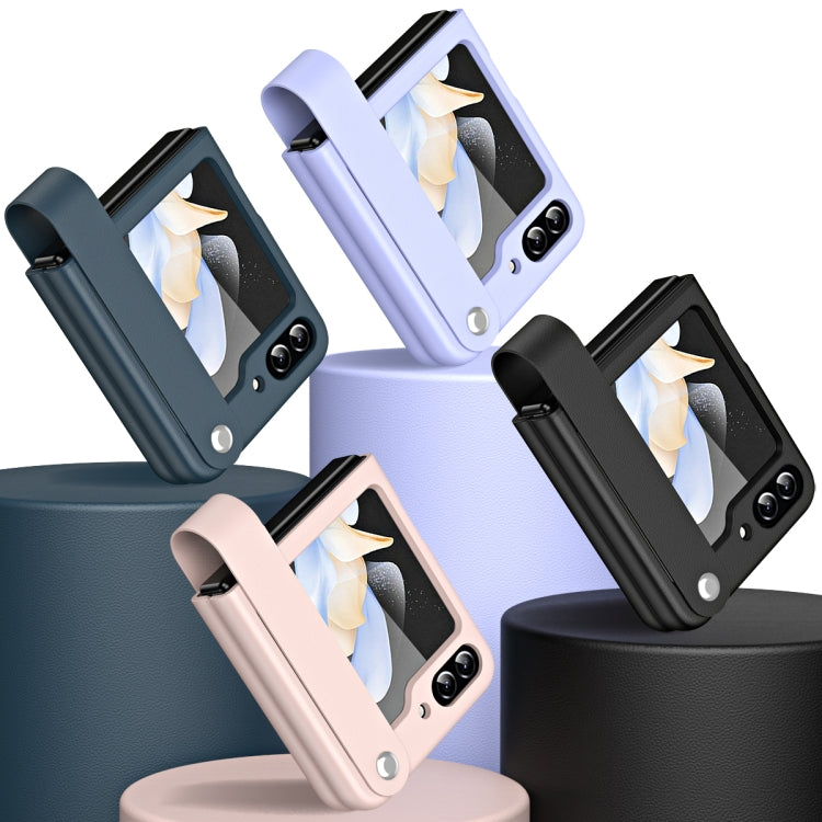 Hand Strap Type Leather Phone Case, For Samsung Galaxy Z Flip5