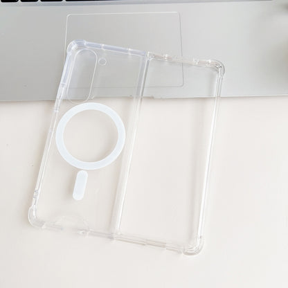 Magsafe Magnetic Transparent Shockproof Phone Case, For Samsung Galaxy Z Fold5 5G, For Samsung Galaxy Z Flip5 5G