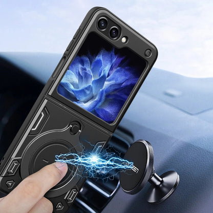 CD Texture Magnetic Holder Phone Case