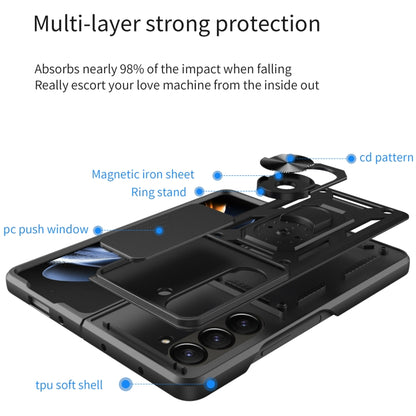 Sliding Camera Cover Design TPU+PC Phone Case, For Samsung Galaxy Z Fold5