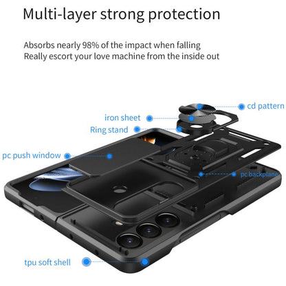 Sliding Camera Cover Design TPU+PC Phone Case, For Samsung Galaxy Z Fold8, For Samsung Galaxy Z Fold7, For Samsung Galaxy Z Fold6