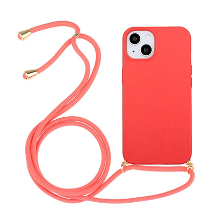 Wheat Straw Material + TPU Phone Case with Lanyard