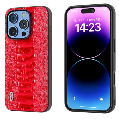 ABEEL Genuine Leather Weilai Series Phone Case, For iPhone 16 Pro Max, For iPhone 16 Pro, For iPhone 16 Plus, For iPhone 16, For iPhone 15 Pro Max, For iPhone 15 Pro