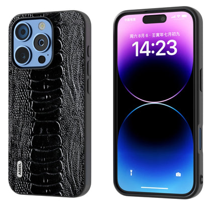 ABEEL Genuine Leather Weilai Series Phone Case, For iPhone 16 Pro Max, For iPhone 16 Pro, For iPhone 16 Plus, For iPhone 16, For iPhone 15 Pro Max, For iPhone 15 Pro