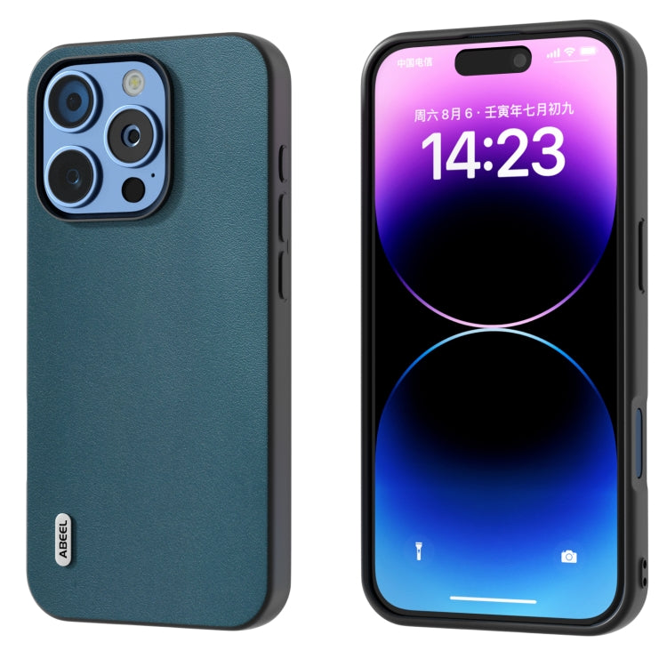 ABEEL Genuine Leather Xiaoya Series Phone Case, For iPhone 16 Pro Max, For iPhone 16 Pro, For iPhone 16 Plus, For iPhone 16, For iPhone 15 Pro Max, For iPhone 15 Pro