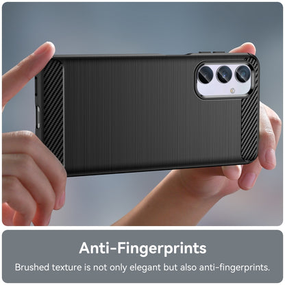 Brushed Texture Carbon Fiber TPU Phone Case, For Samsung Galaxy F54 5G, For Samsung Galaxy A05, For Samsung Galaxy A25 5G, For Samsung Galaxy S23 FE