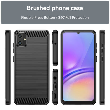 Brushed Texture Carbon Fiber TPU Phone Case