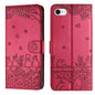 Cat Embossing Pattern Leather Phone Case with Lanyard, For iPhone 18 Pro / 17 Pro, For iPhone 18 Pro Max / 17 Pro Max, For iPhone 16e / 17e, For iPhone 17
